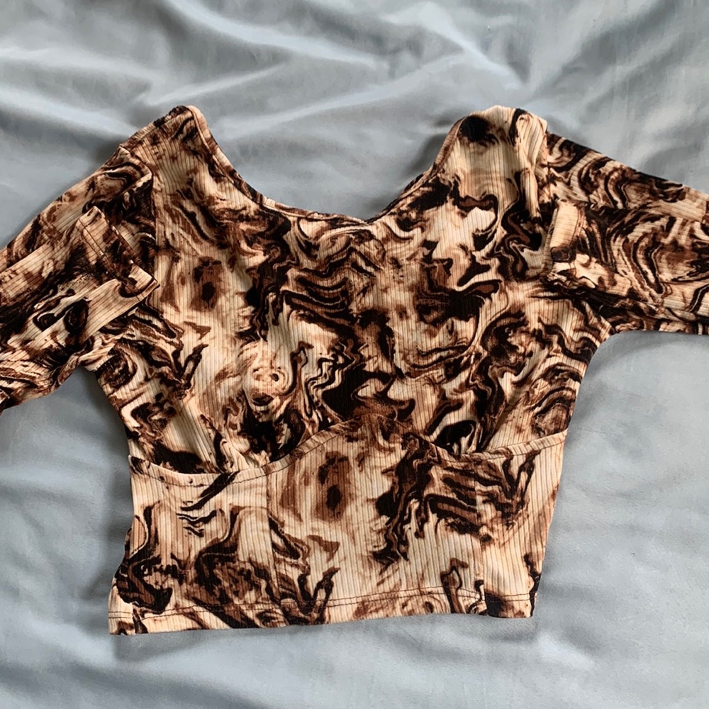 Patterned Crop top